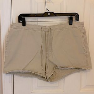 EUC Abercrombie & Fitch Drawstring Khaki Shorts
